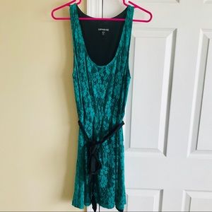 {EXPRESS} Green Lace Dress ✨